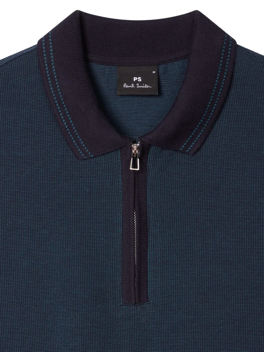 PS Paul Smith Poloshirt met rits Blauw