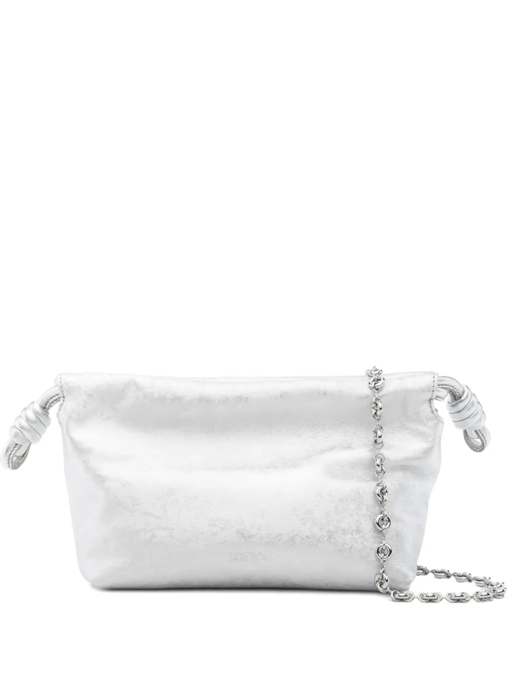 LOEWE Clutch con nodo - Argento