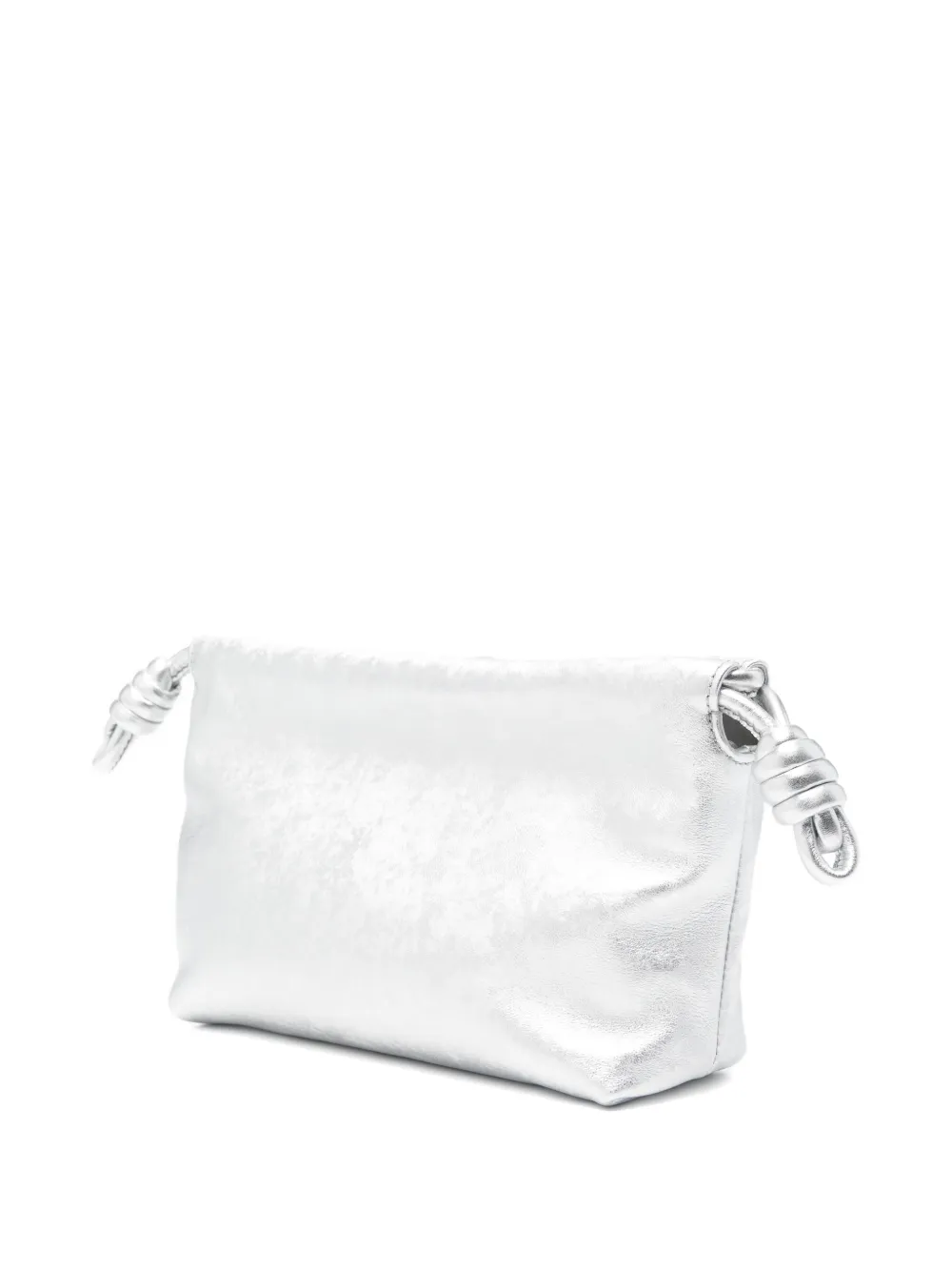  Loewe Knotted Clutch Bag - Silver 
