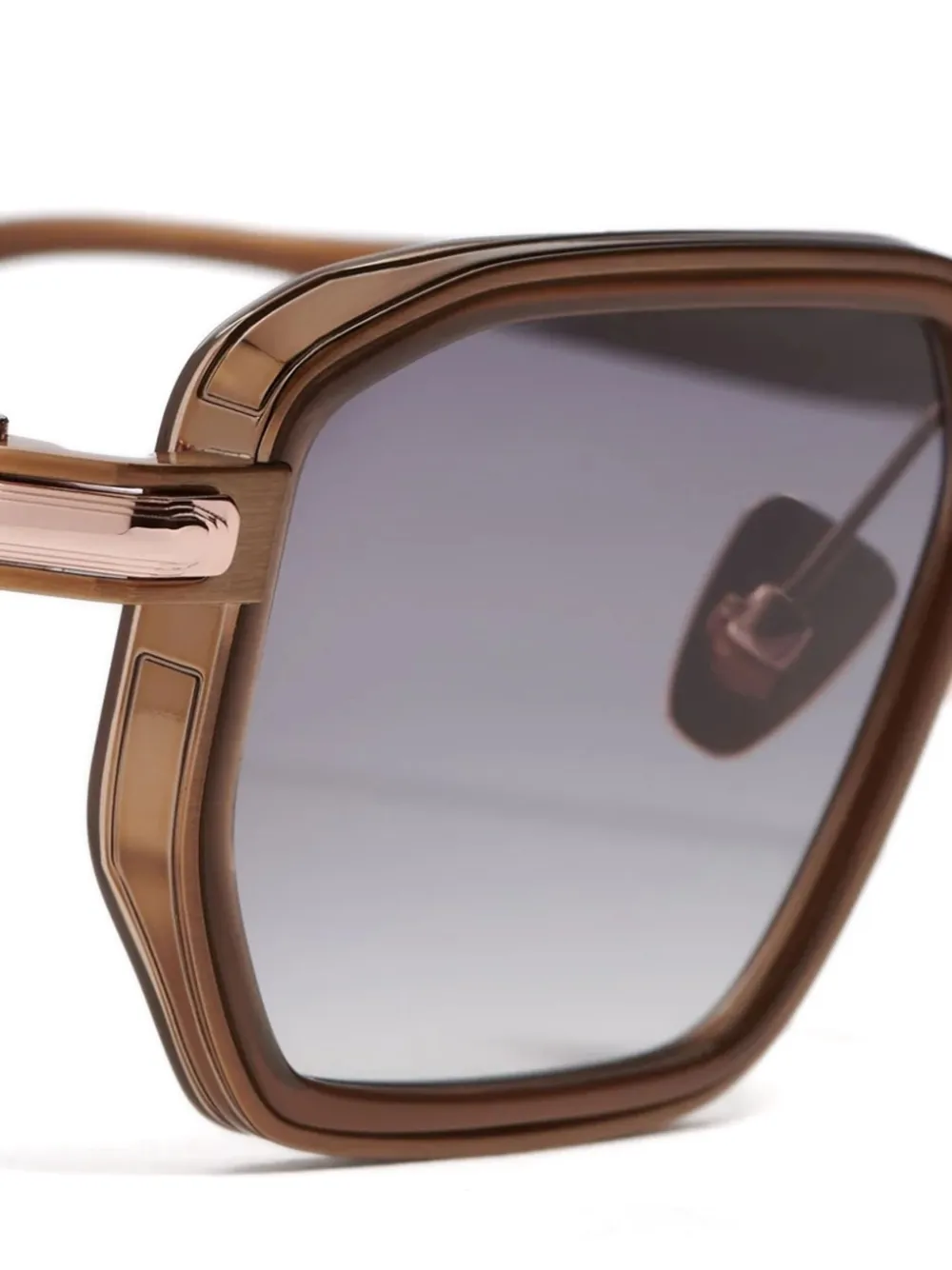  John Dalia Miles Geometric-frame Sunglasses - Brown 