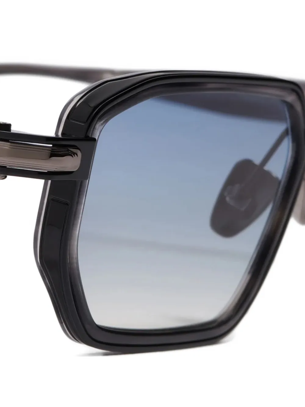  John Dalia Miles Geometric-frame Sunglasses - Black 