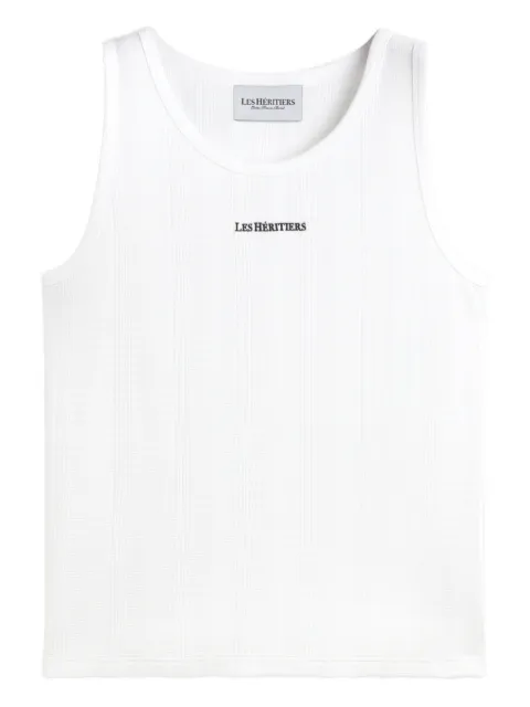 LES HÉRITIERS textured tank top