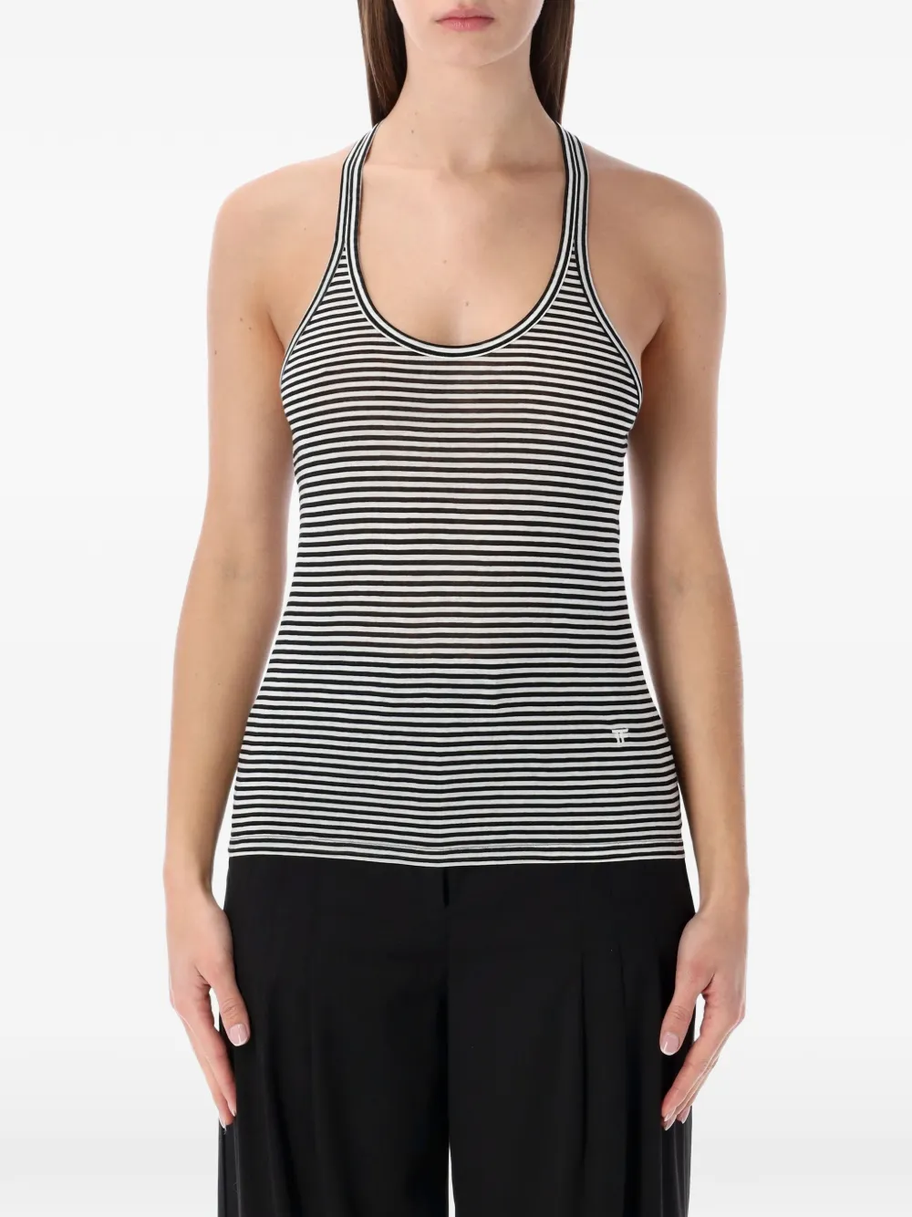 Tom Ford Striped-pattern Tank In Multi