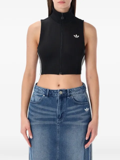 adidas zip sleeveless top
