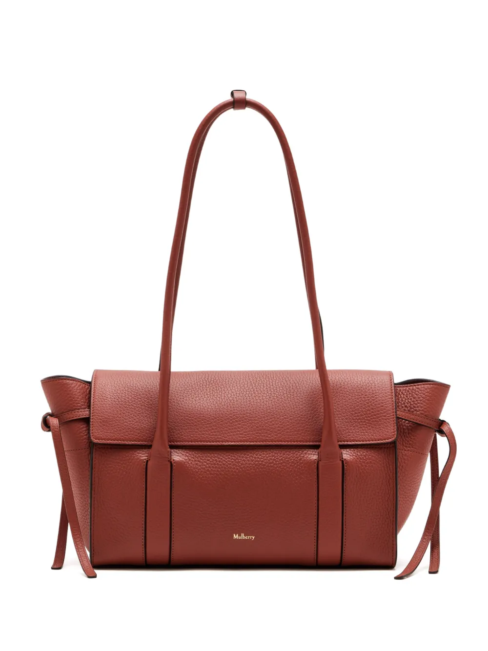 Mulberry small Soft Bayswater logo-detail shoulder bag - Marrone