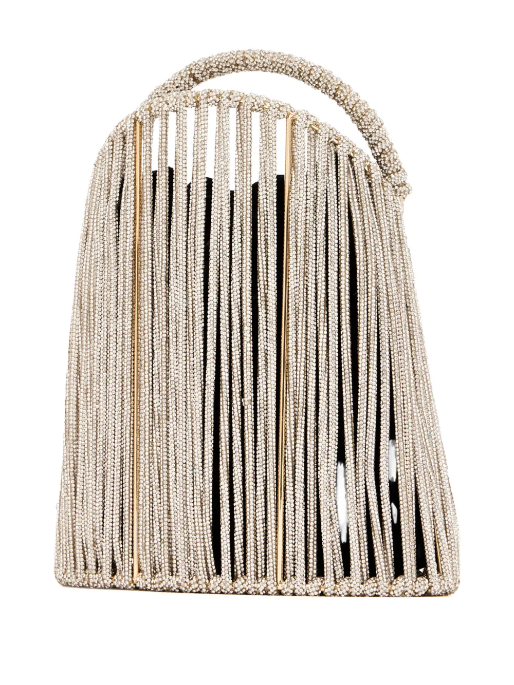 Hibourama crystal-embellished tote bag - Beige