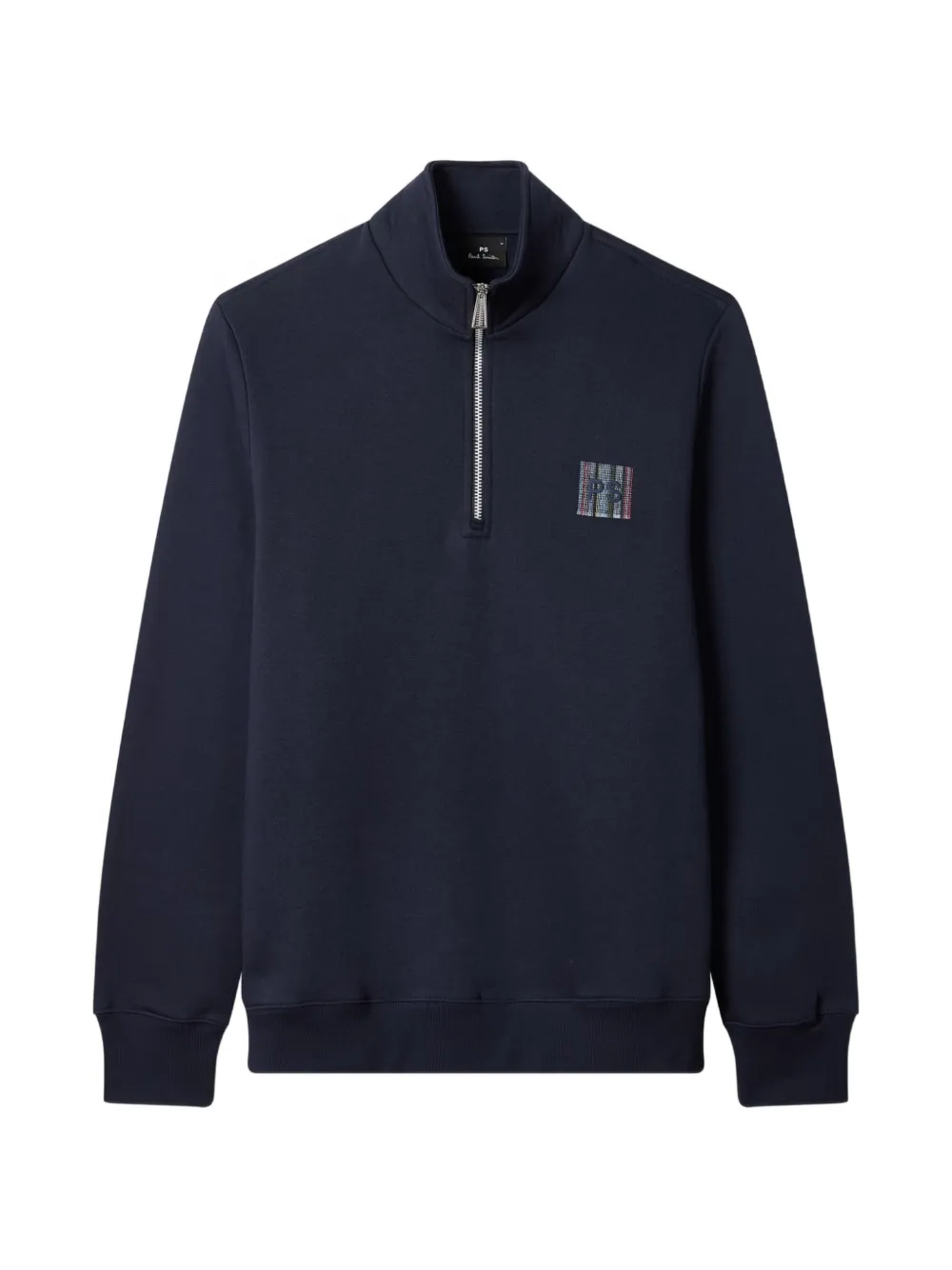 PS Paul Smith Sweater met geborduurd logo en rits Blauw
