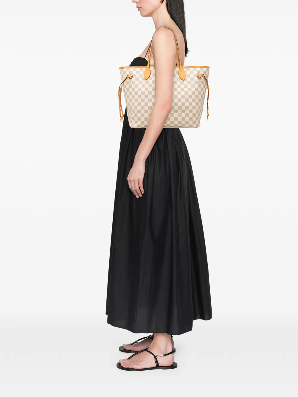 Louis Vuitton Pre-Owned 2012 Damier Azur Neverfull MM tote bag | Pre-Owned | Image 2