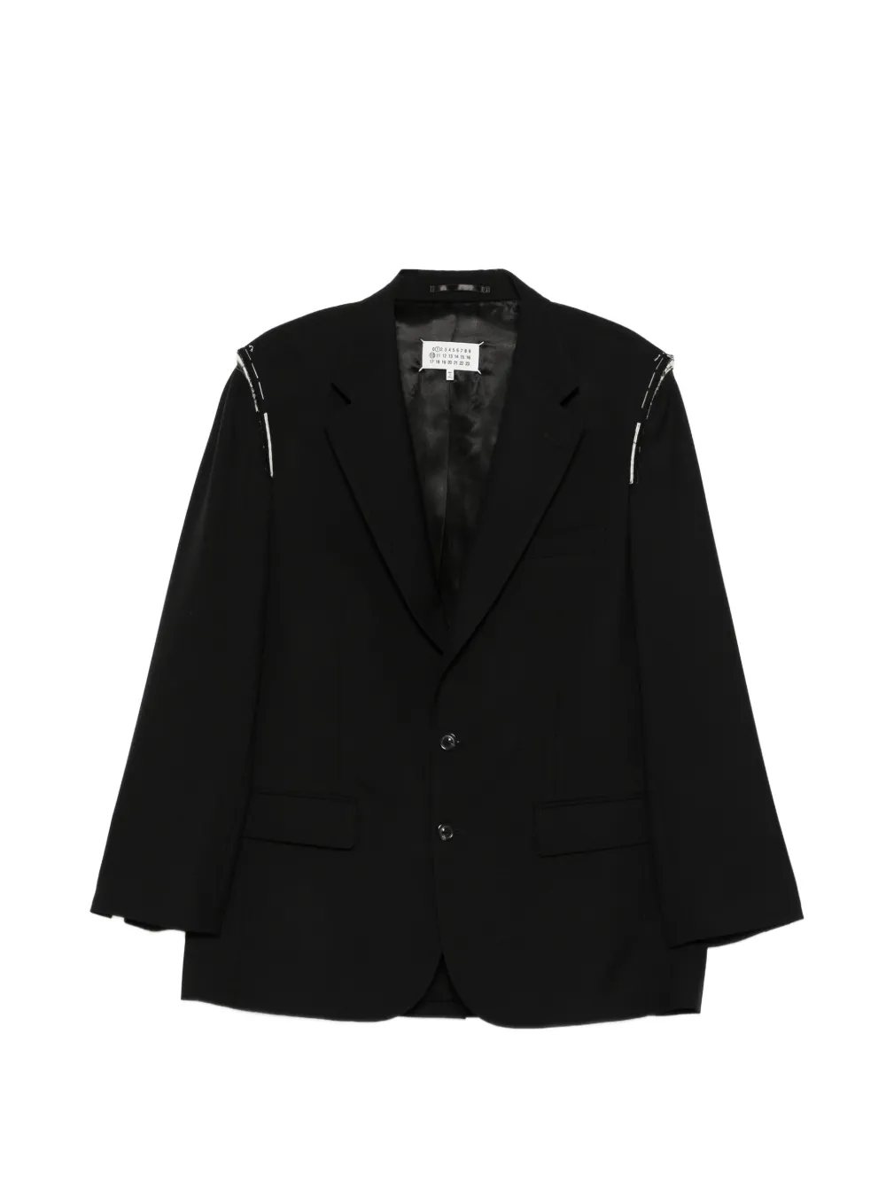 Maison Margiela cut-out tailored blazer - Nero