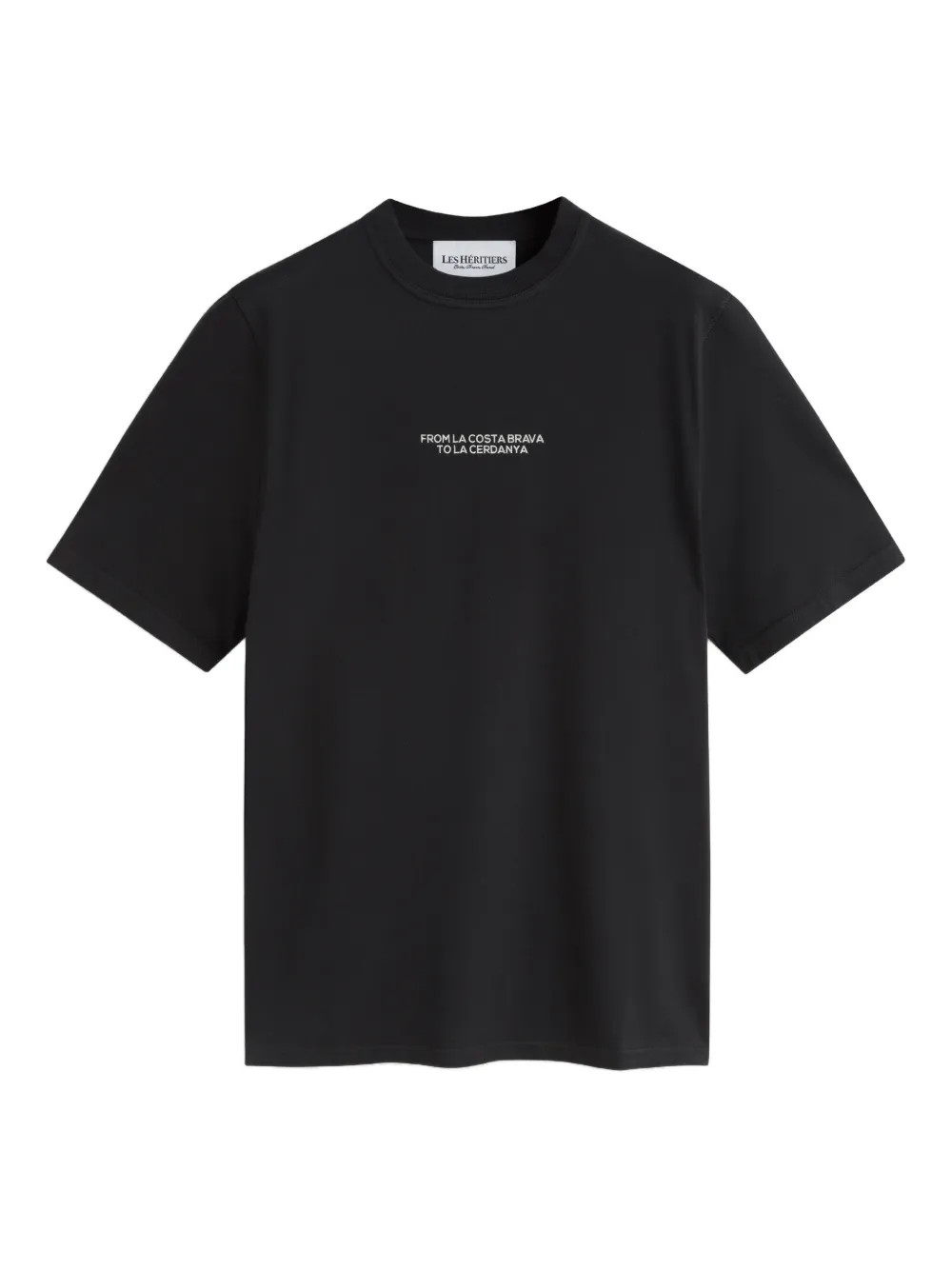 LES HÉRITIERS text print T-shirt | negro | Image 1