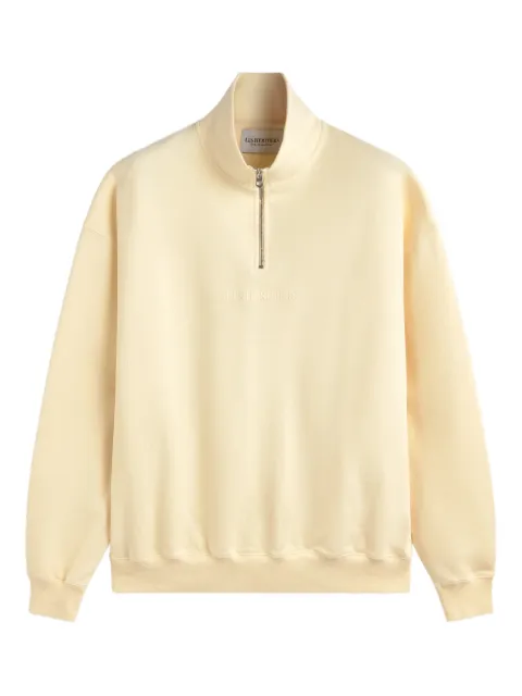 LES HÉRITIERS logo quarter zip sweatshirt
