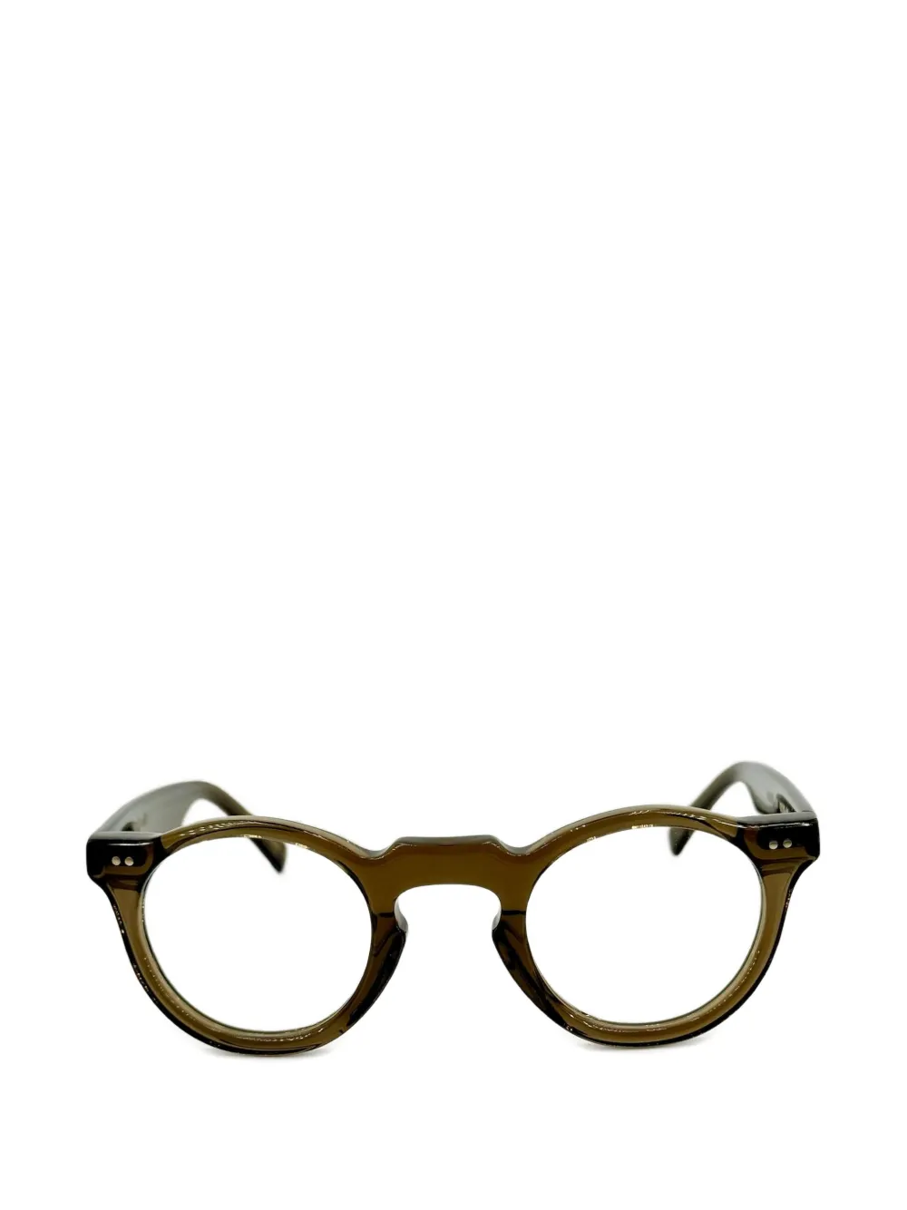 Josef Miller Melvin round-frame glasses - Marrone