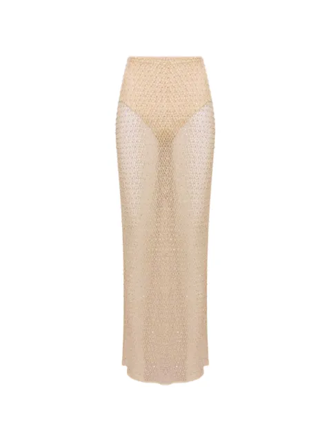 PatBO Crochet Bloom skirt