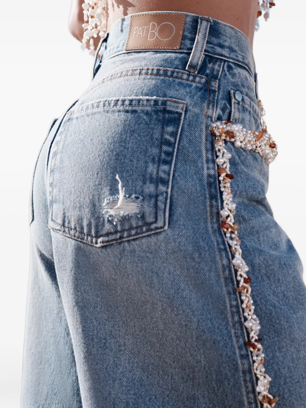 Camila Coelho Beaded Jeans