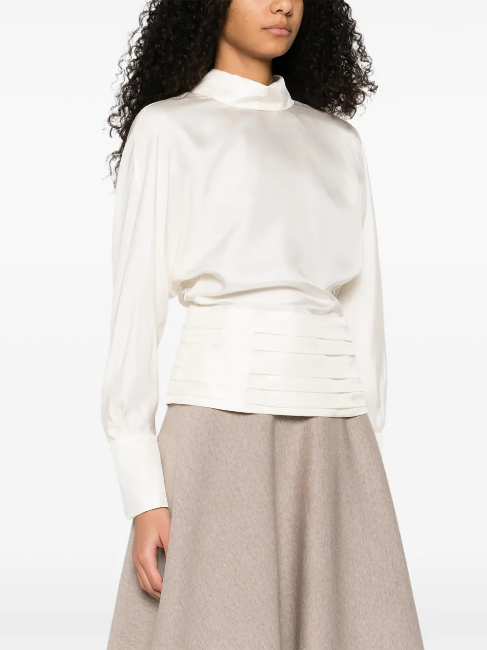  Róhe Pleated Top - Neutrals 