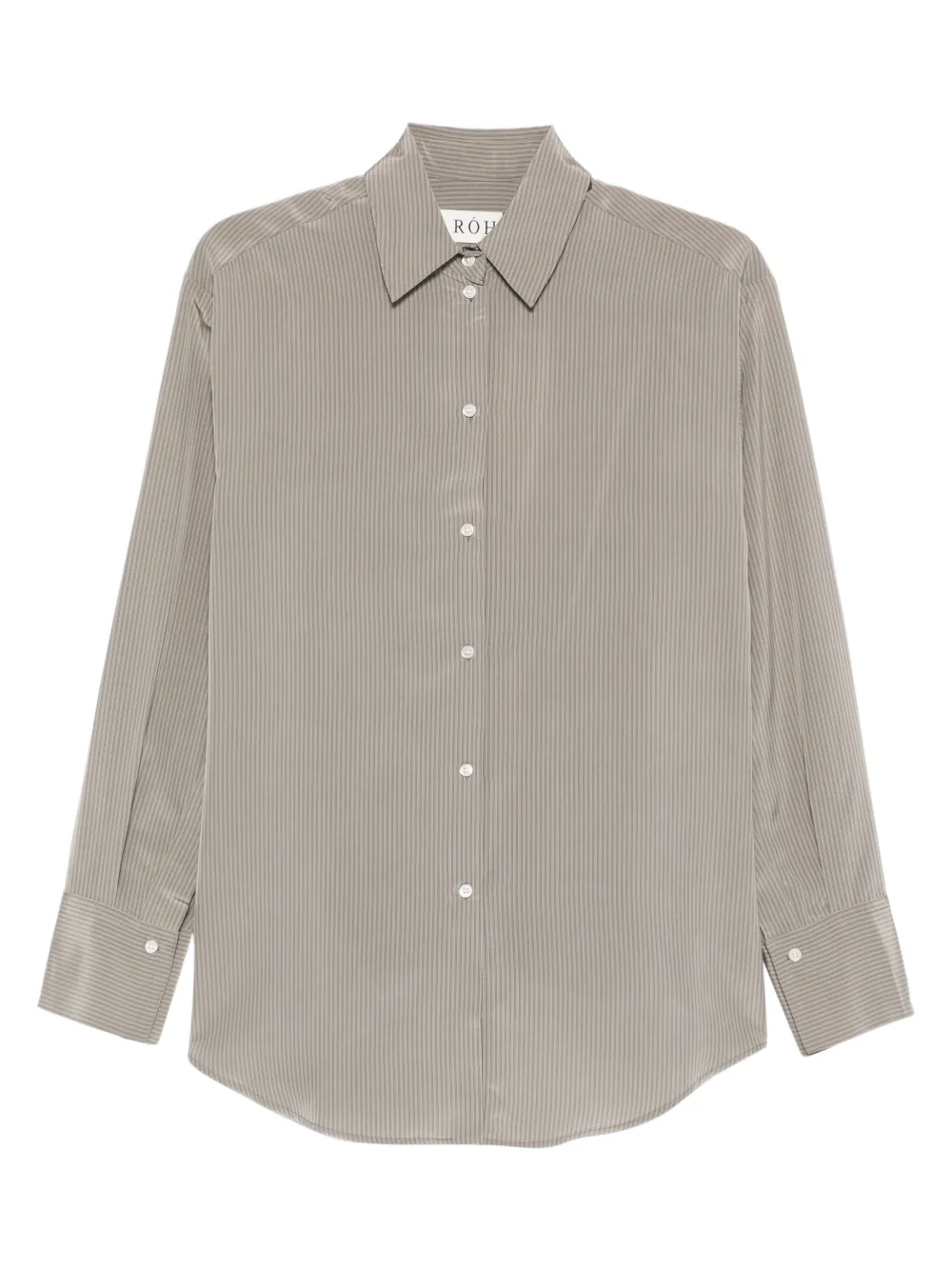 Róhe striped button-down shirt - Grey