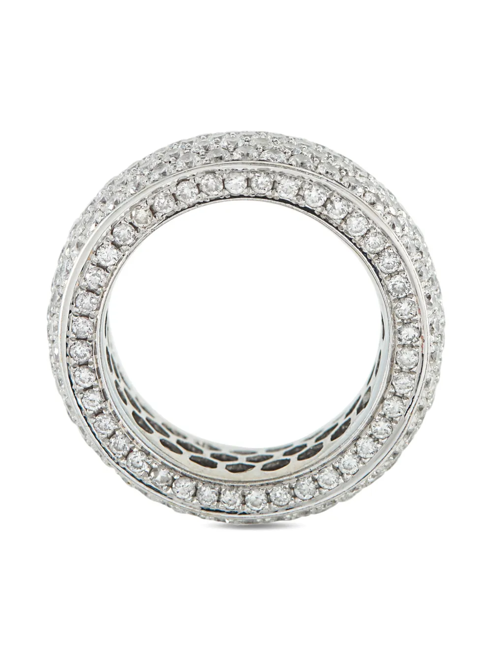 LB Exclusive diamond wide band ring - Argento
