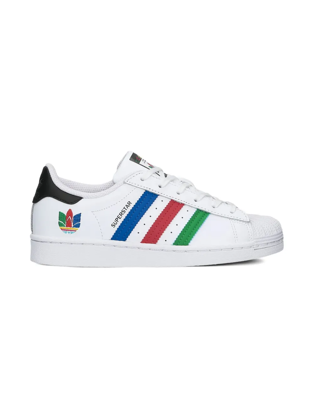 adidas Kids Sneakers Superstar con logo - Bianco