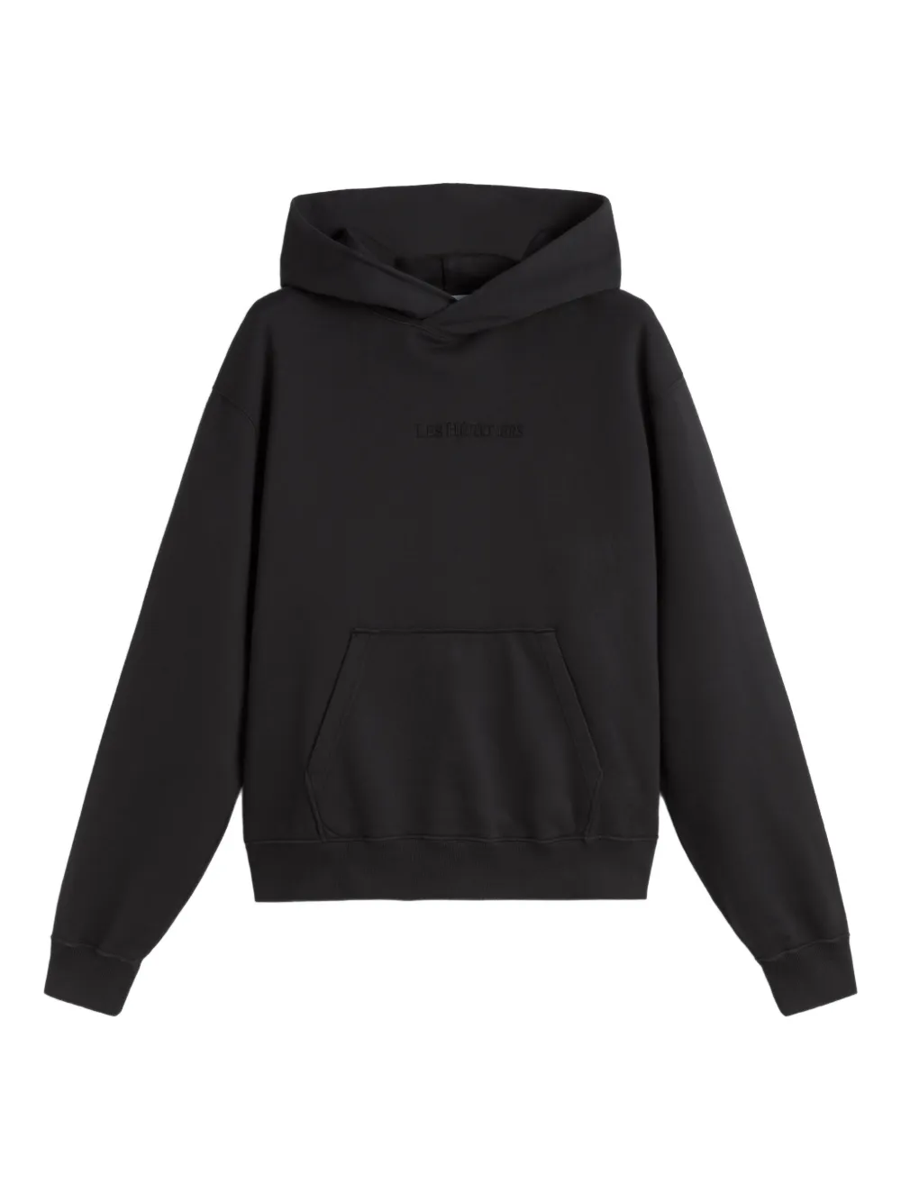 LES HÉRITIERS logo hooded sweatshirt - Schwarz