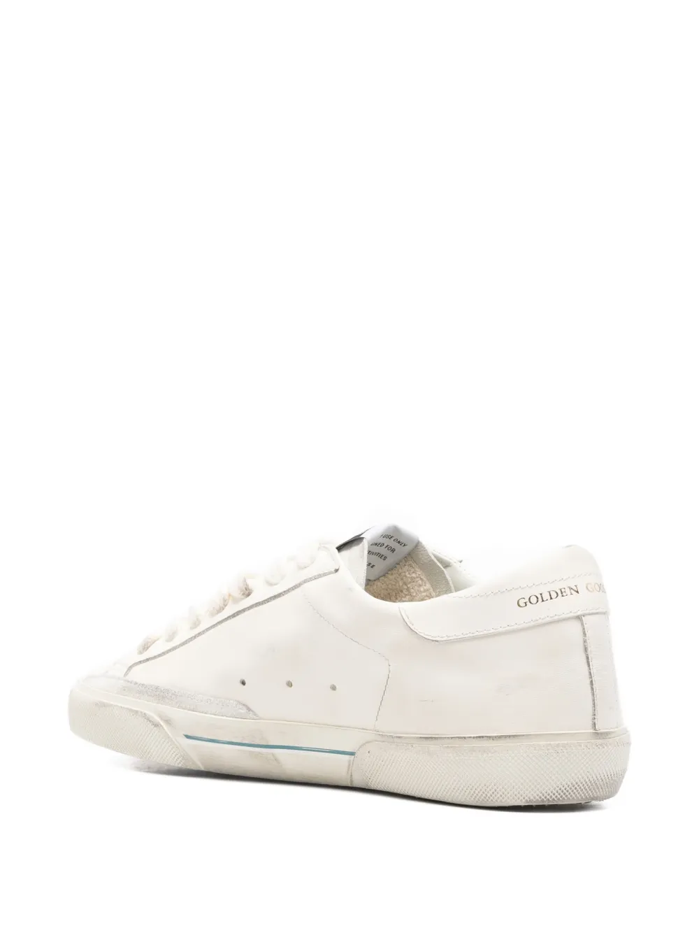 Golden Goose Super-star leather sneakers Wit