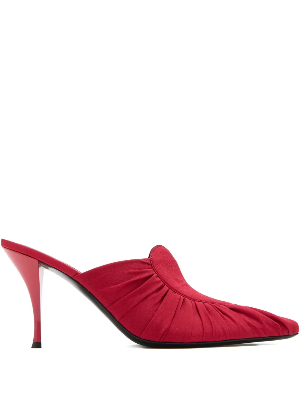 Neous Kochab Ruched Mules In Red