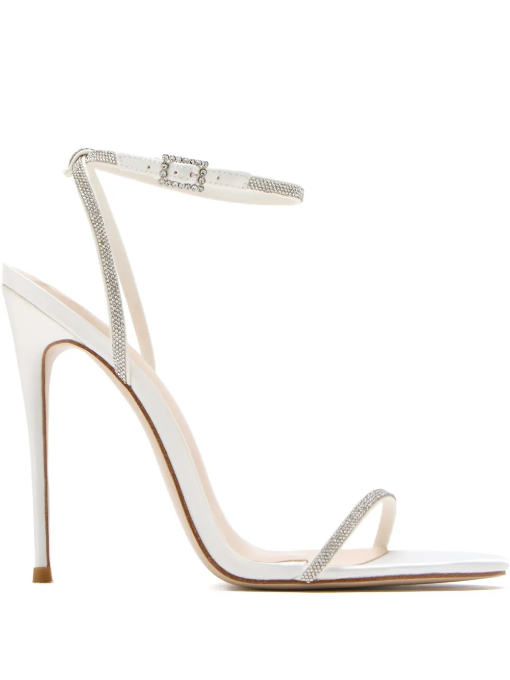 Femme La Niche Diamonds embellished sandals - Bianco