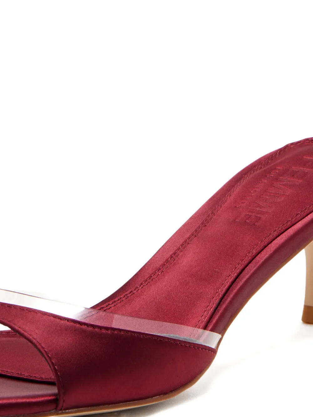 Femme La Capri muiltjes met open neus Rood
