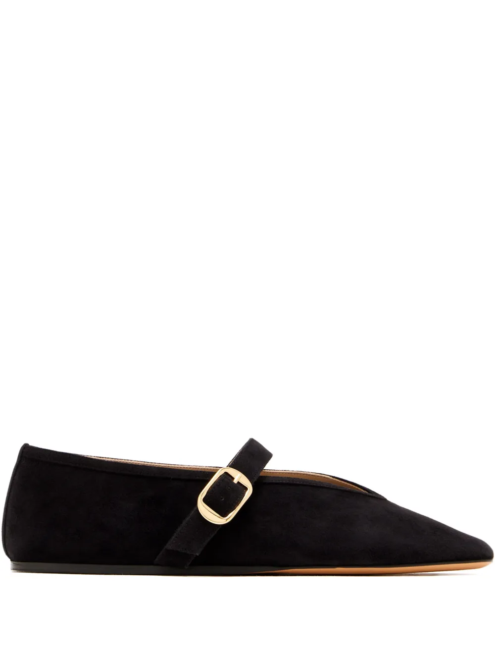 Le Monde Beryl buckle strap ballet flats - Nero