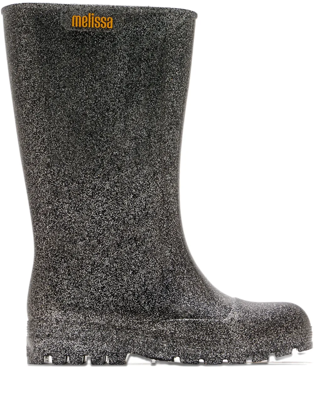 Melissa Welly Glitter Boots In Gray