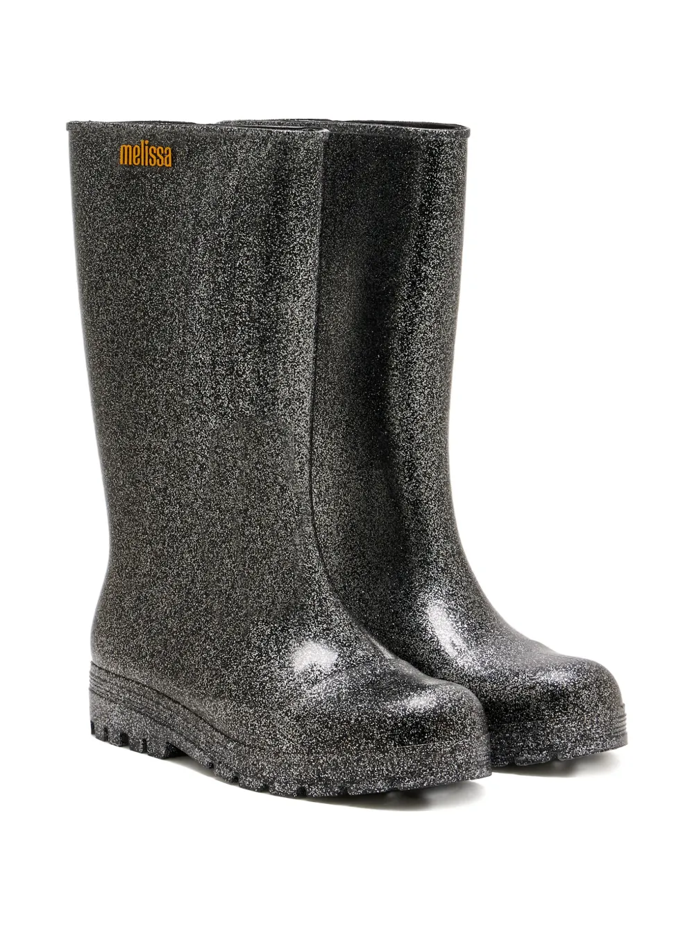 Melissa Welly laarzen met glitter Zwart
