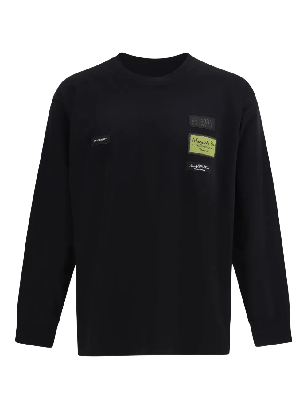 MM6 Maison Margiela long-sleeve T-shirt - Schwarz