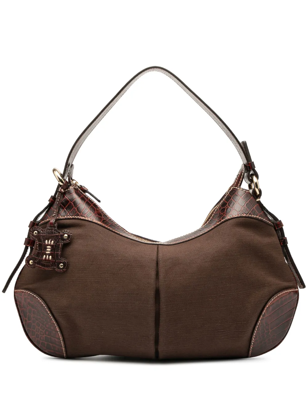 Celine Pre-Owned 2007 Canvas hobo bag | Brown | Image 1