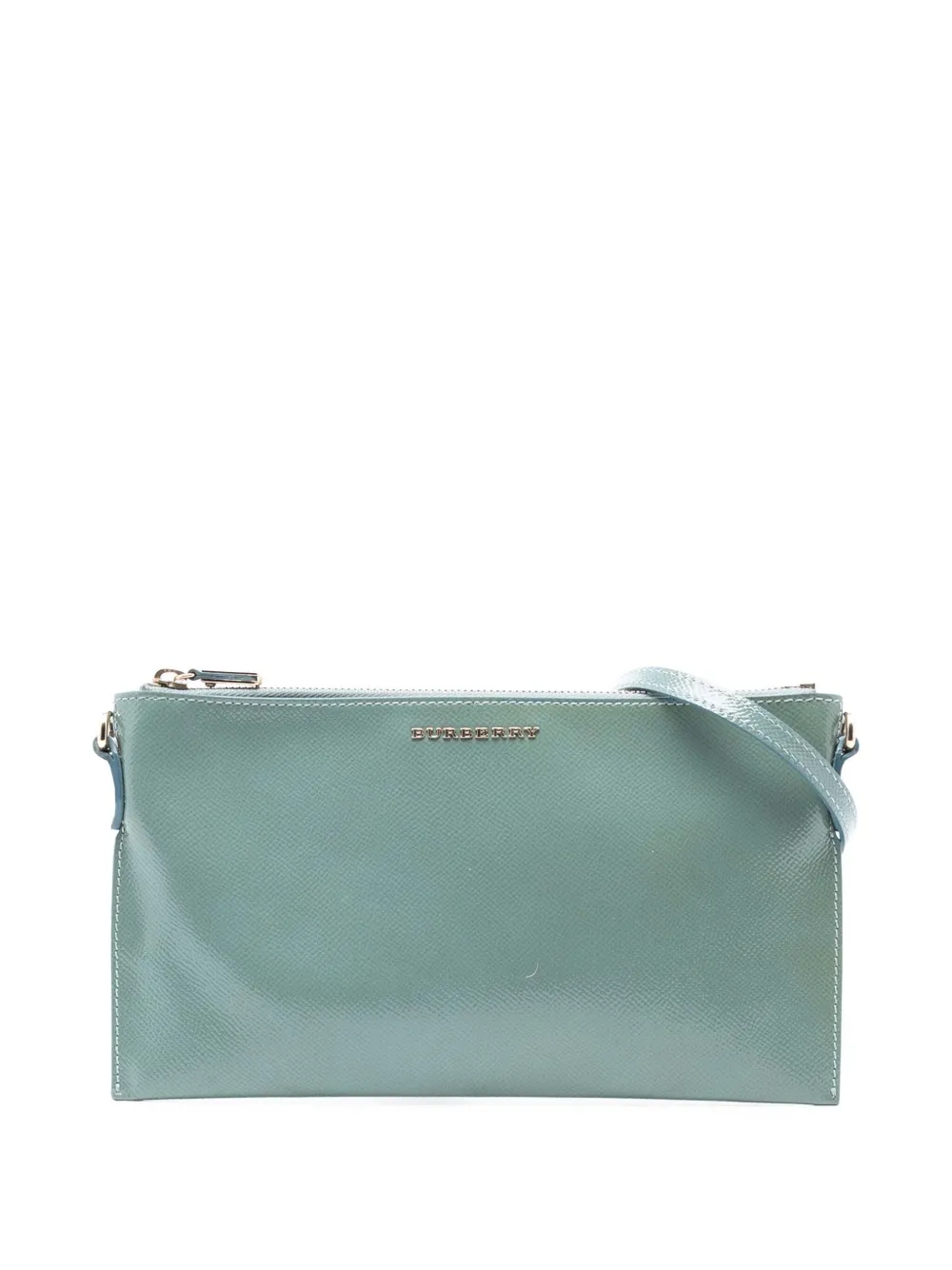 Burberry Pre-Owned Borsa a tracolla Peyton in pelle pieno fiore 2018-2023 - Verde