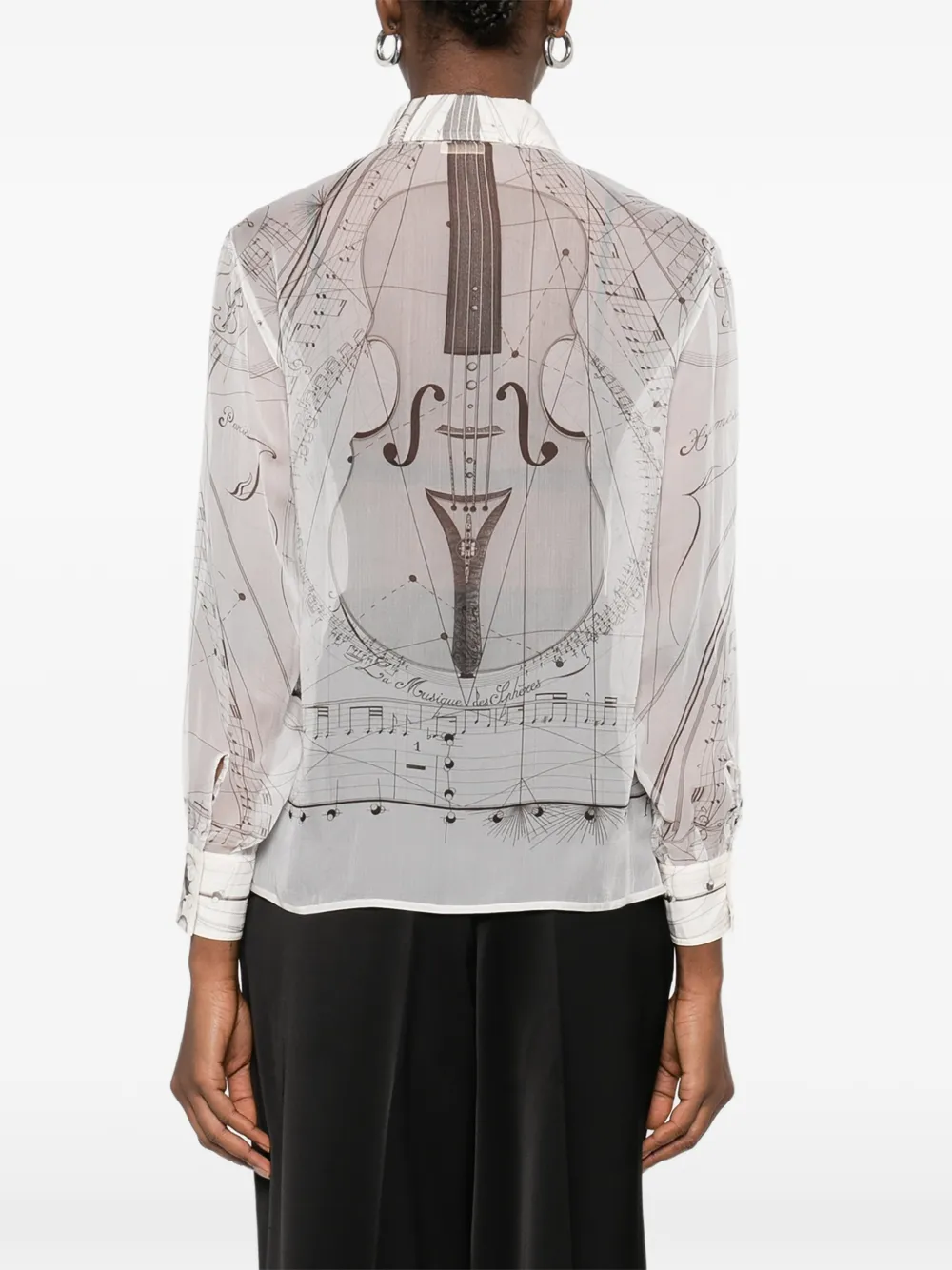 Hermès Pre-Owned 1990s Printed Shirt | White | FARFETCH OM