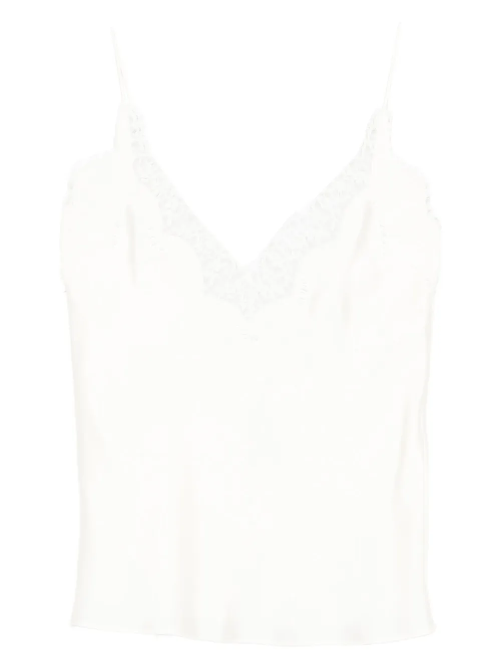 Róhe lace V-neck top - Toni neutri