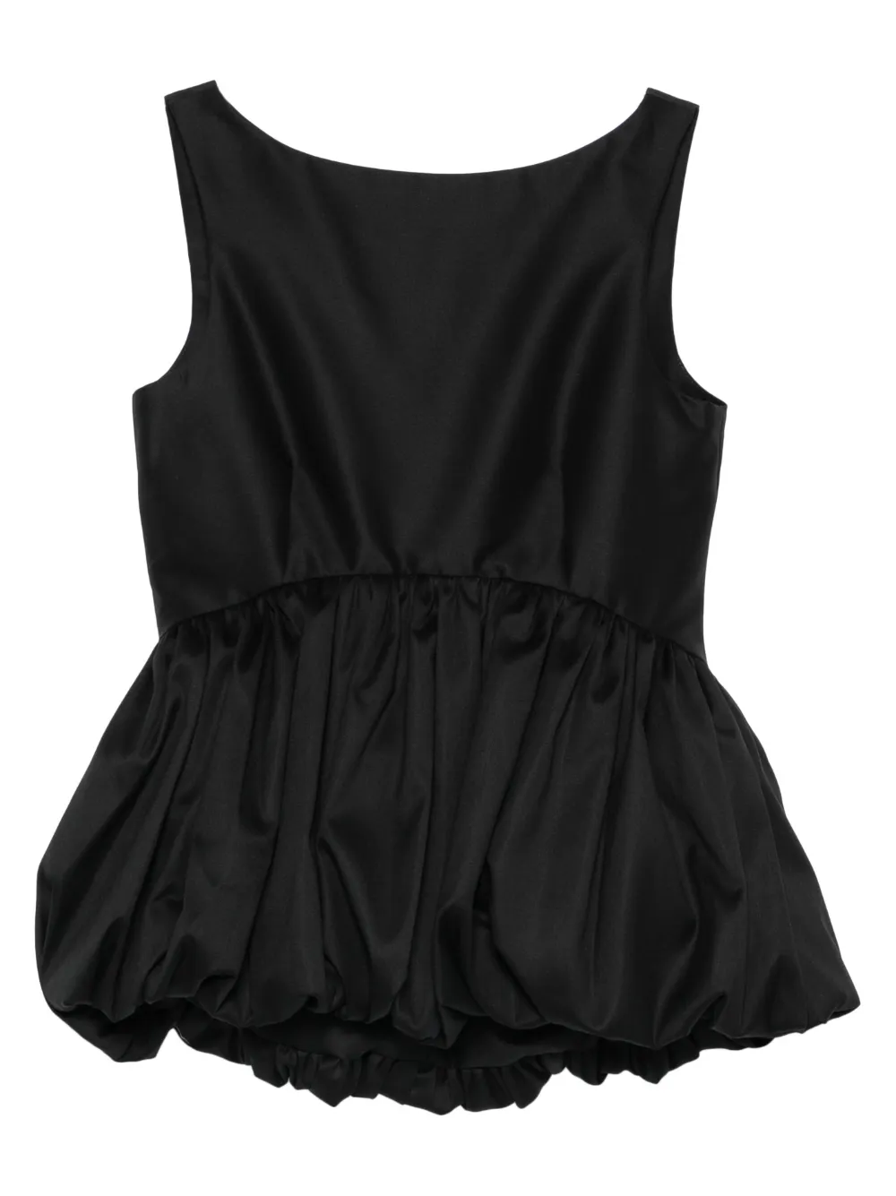 Róhe peplum-hem top - Nero