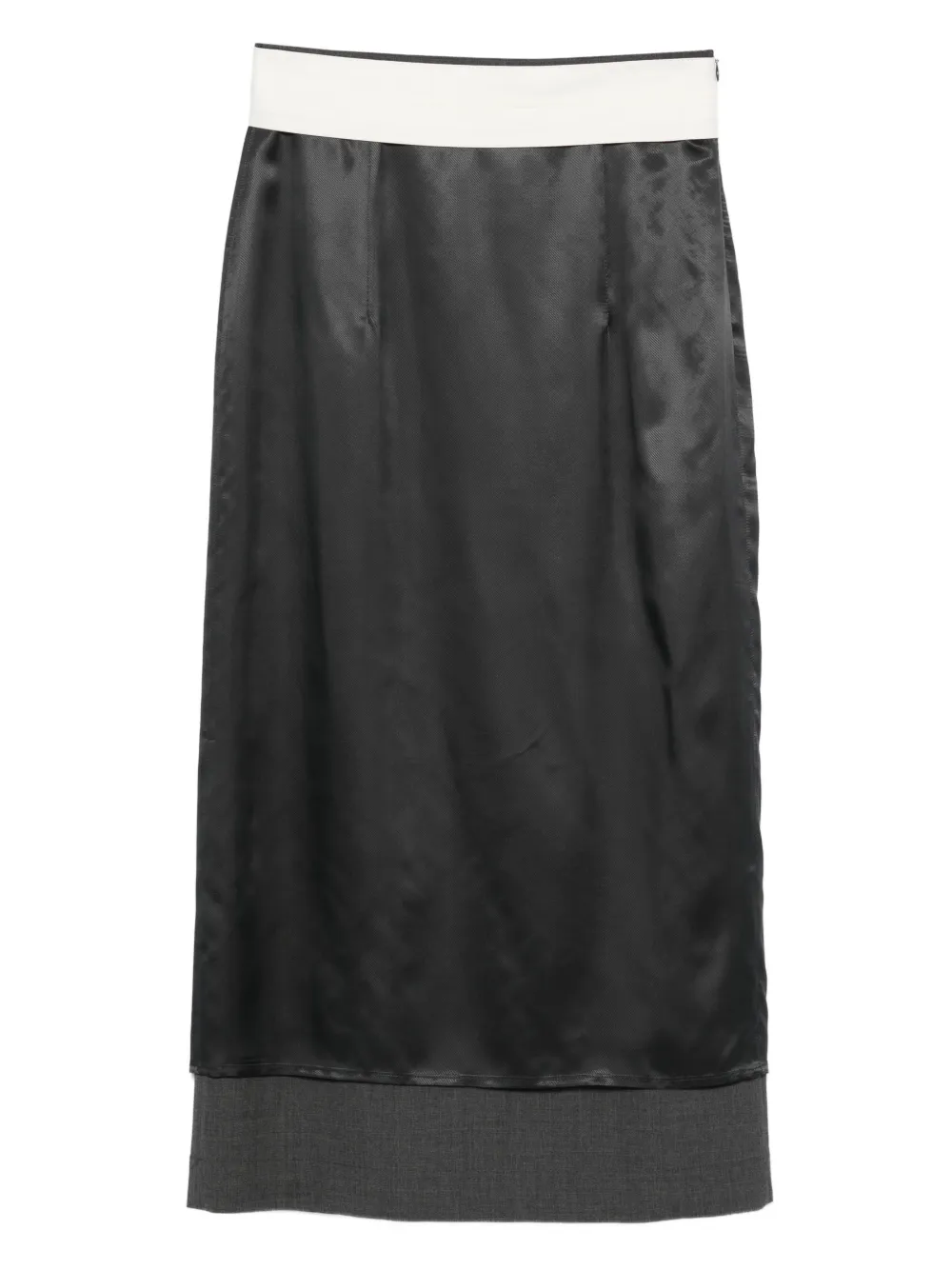 Róhe colourblock midi skirt - Nero