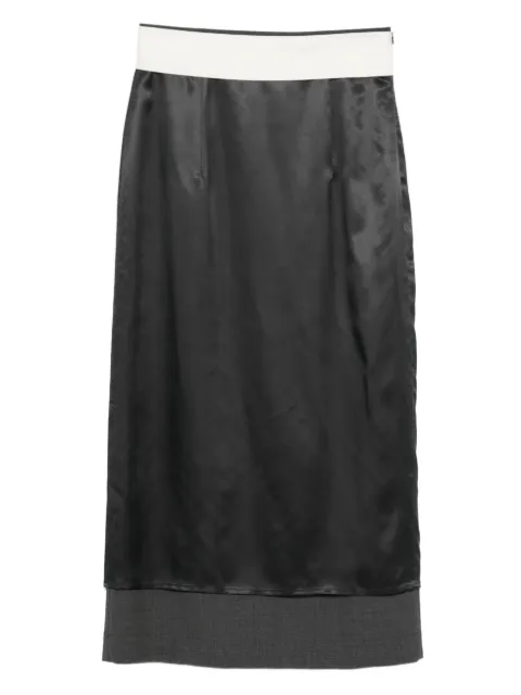 Róhe colourblock midi skirt