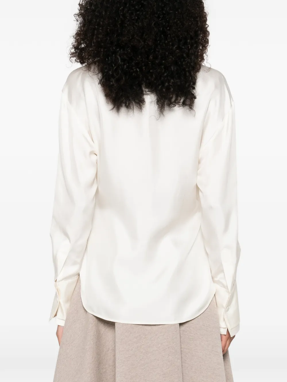 Róhe Long-sleeve Shirt in Neutrals, view 4