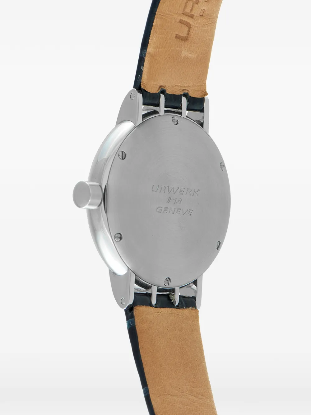 Urwerk steel wandering hours 38mm watch - Blu