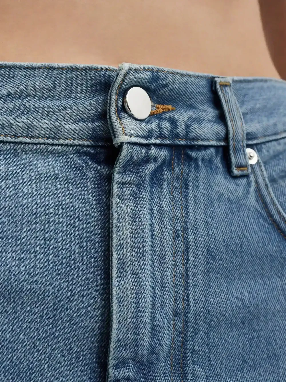 LouLou de Saison Wular jeans met vijf zakken Blauw