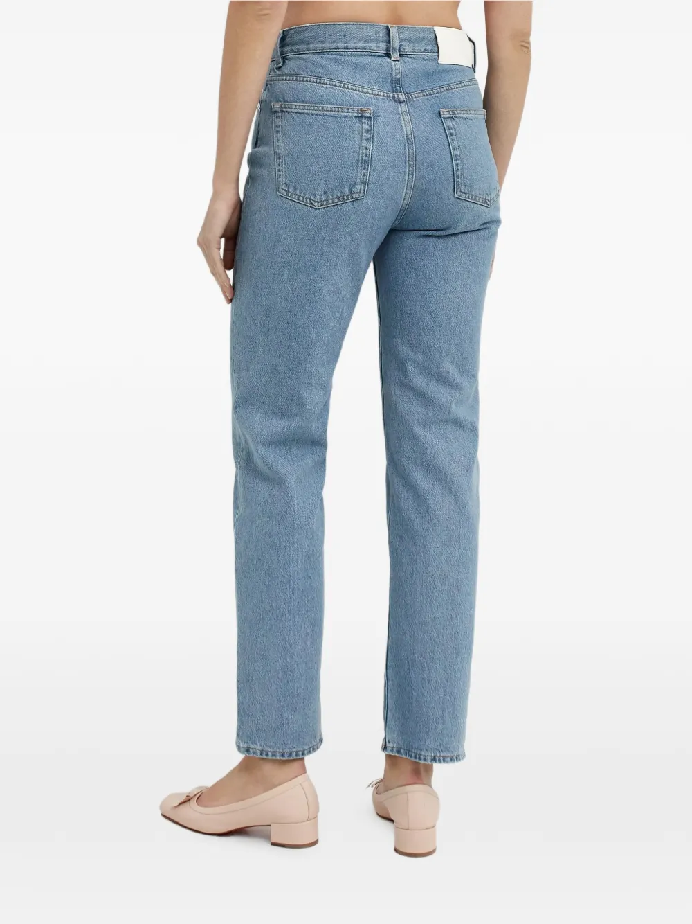 LouLou de Saison Wular jeans met vijf zakken Blauw