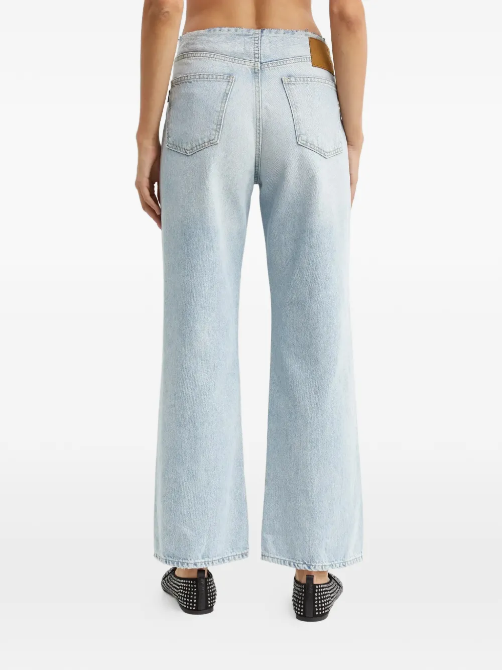 Korea Wb Raw-Finished Five-Pocket Jeans