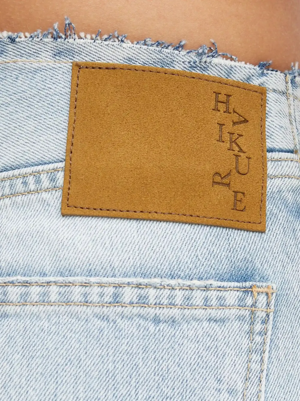 Korea Wb Raw-Finished Five-Pocket Jeans