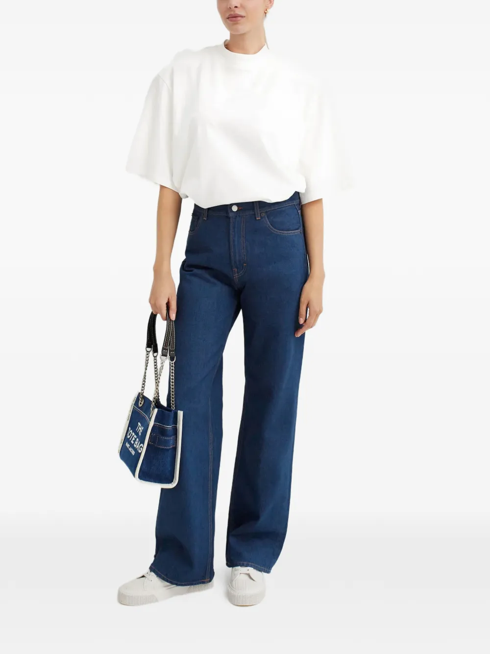 Haikure Jeans met wijde pijpen Blauw