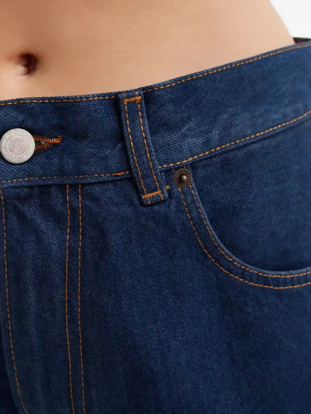 Haikure Bonnie jeans met vijf zakken Blauw