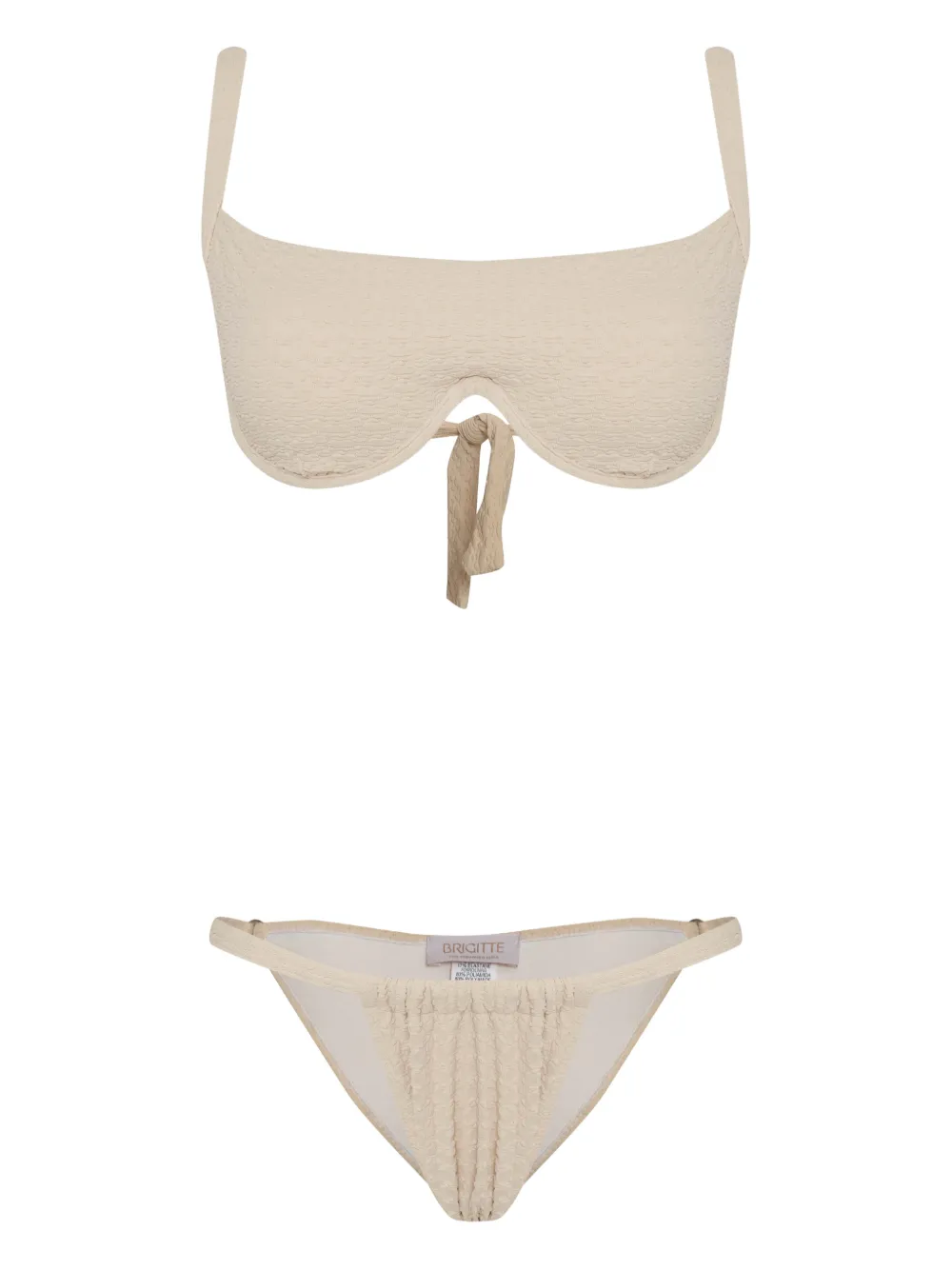 Brigitte Bia tie-fastening bikini - Toni neutri