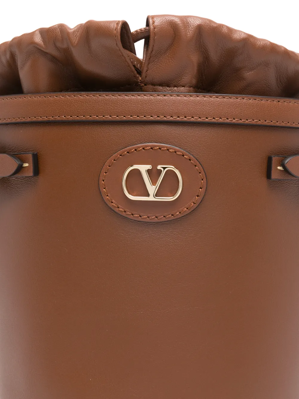 Antibes logo-plaque bucket bag