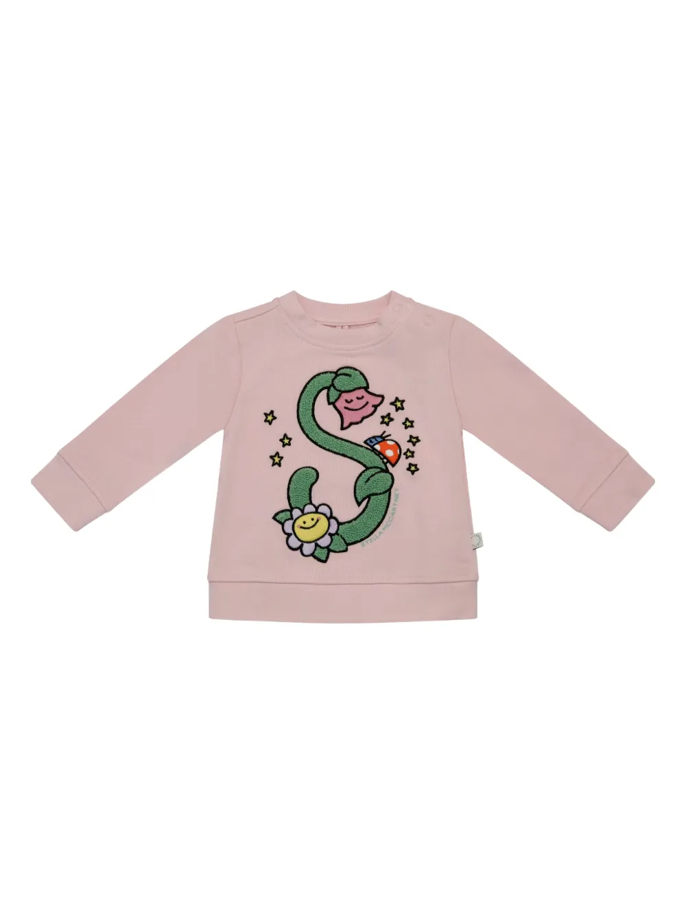 Stella McCartney Kids floral-graphic sweater - Rosa