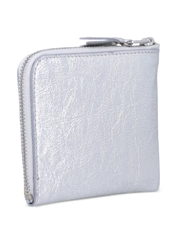 COMME des GARCONS L-ジップウォレット　シルバー Comme Des Garçons Wallet L-Zip 財布 | シルバートーン | FARFETCH JP